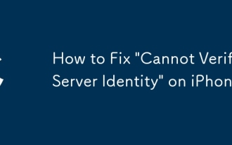 How to Fix 'Cannot Verify Server Identity' on iPhone
