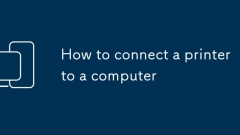How to connect a printer to a computer
