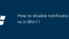 How to disable notifications in Win11