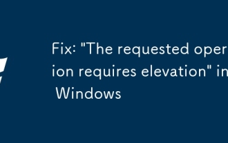 Fix: 'The requested operation requires elevation' in Windows