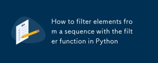 Cara Menapis Elemen dari Urutan dengan Fungsi Penapis di Python