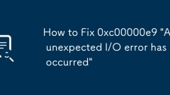 0xc00000e9 ?? ?? '??? ?? I/O ??? ??????'