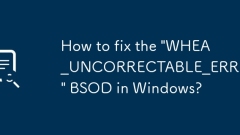 Windows?? 'whea_uncorrectable_error'BSOD? ???? ??? ??????