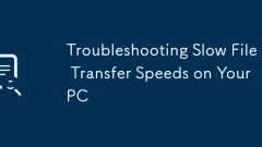 故障排除PC上的慢速文件傳輸速度
