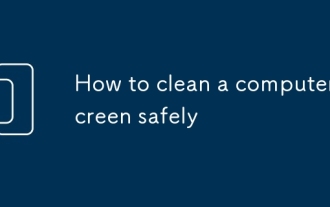 How to clean a computer screen safely