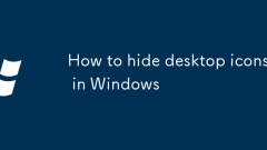 Cara menyembunyikan ikon desktop di Windows
