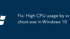 Betulkan: Penggunaan CPU Tinggi oleh svchost.exe di Windows 10