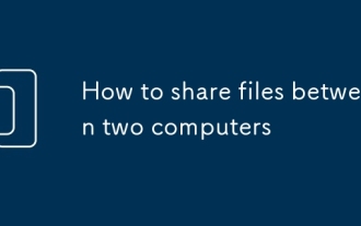So teilen Sie Dateien zwischen zwei Computern