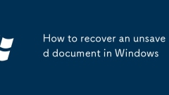 Cara memulihkan dokumen yang tidak diselamatkan di Windows