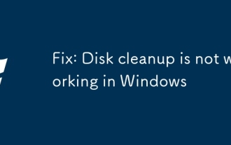 Betulkan: Pembersihan cakera tidak berfungsi di Windows