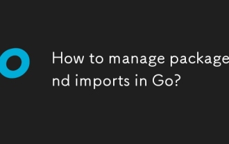 How to manage packages and imports in Go?