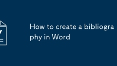 Cara membuat bibliografi dalam Word