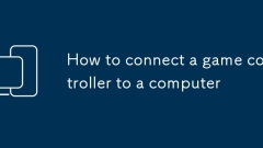 How to connect a game controller to a computer