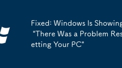 Fixed: Windows Is Showing 'There Was a Problem Resetting Your PC'
