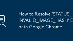 How to Resolve 'STATUS_INVALID_IMAGE_HASH' Error in Google Chrome