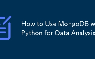 So verwenden Sie MongoDB mit Python für die Datenanalyse