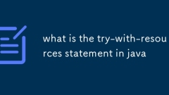 what is the try-with-resources statement in java