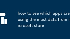 how to see which apps are using the most data from microsoft store