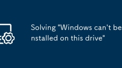 Solving 'Windows can't be installed on this drive'