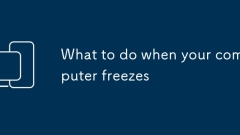 What to do when your computer freezes