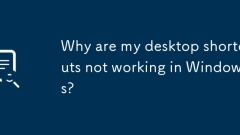 Why are my desktop shortcuts not working in Windows?