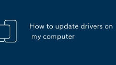 How to update drivers on my computer