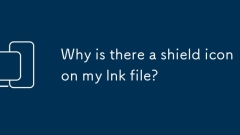 Why is there a shield icon on my lnk file?