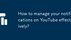 Bagaimana untuk menguruskan pemberitahuan anda di YouTube dengan berkesan?