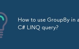 Wie benutze ich GroupBy in einer C# Linq -Abfrage?