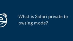 What is Safari private browsing mode?