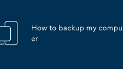 How to backup my computer