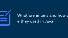 What are enums and how are they used in Java?