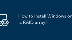 How to install Windows on a RAID array?
