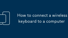 How to connect a wireless keyboard to a computer