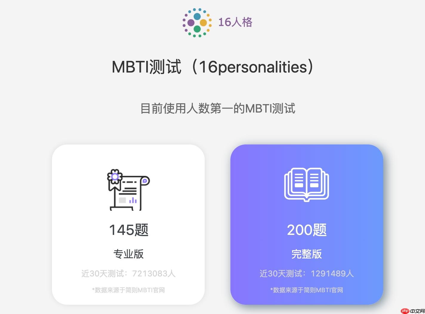 免费测mbti入口官网 mbti官网免费测入口地址