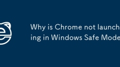 Why is Chrome not launching in Windows Safe Mode