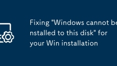 Fixation 'Windows ne peut pas être installé sur ce disque' pour votre installation de victoire