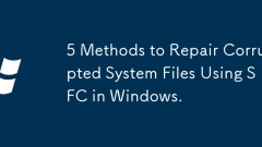 5 Methods to Repair Corrupted System Files Using SFC in Windows.