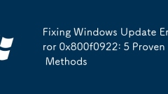 Fixing Windows Update Error 0x800f0922: 5 Proven Methods