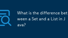 What is the difference between a Set and a List in Java?