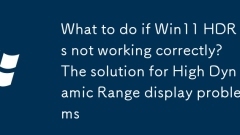 What to do if Win11 HDR is not working correctly? The solution for High Dynamic Range display problems