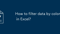 Bagaimana cara menapis data dengan warna dalam excel?