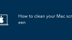 How to clean your Mac screen