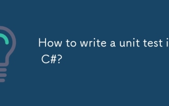 Wie schreibe ich einen Unit -Test in C#?
