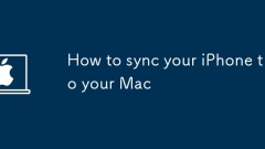 How to sync your iPhone to your Mac