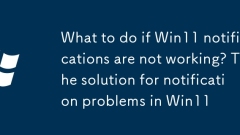 What to do if Win11 notifications are not working? The solution for notification problems in Win11