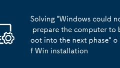 Solving 'Windows could not prepare the computer to boot into the next phase' of Win installation