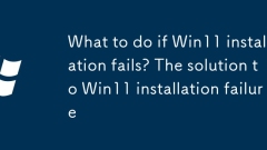 Apa yang perlu dilakukan jika pemasangan Win11 gagal? Penyelesaian untuk kegagalan pemasangan Win11