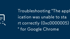 Penyelesaian Masalah 'Aplikasi ini tidak dapat bermula dengan betul (0xc0000005)' untuk Google Chrome