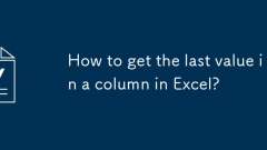 Bagaimana untuk mendapatkan nilai terakhir dalam lajur di Excel?